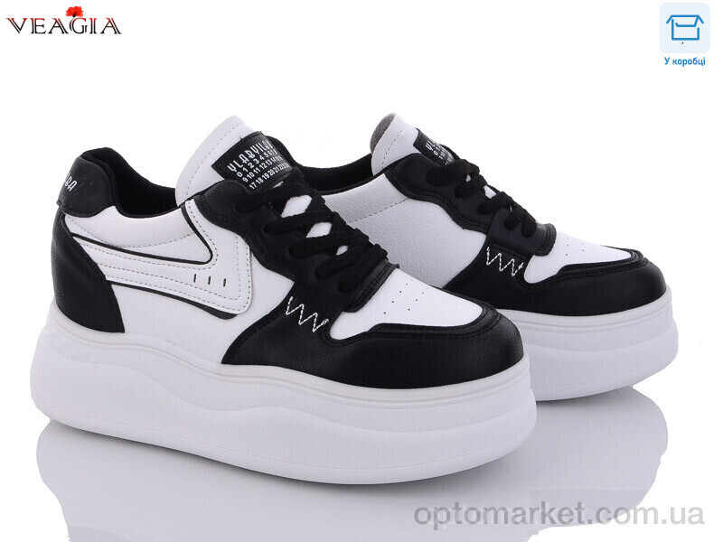 Купить Кросівки жіночі F1085-1 Veagia чорний, фото 2
