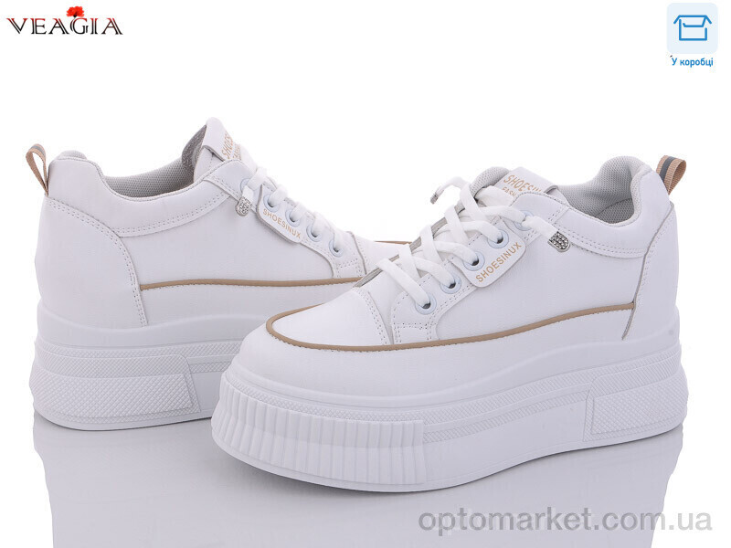 Купить Кросівки жіночі F1086-3 Veagia білий, фото 2