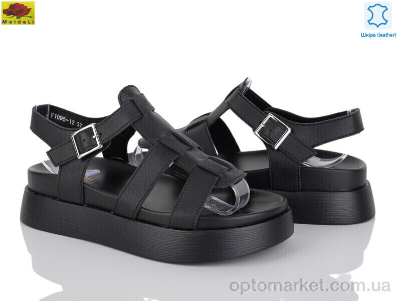 Купить Босоніжки жіночі F1095-12 Mei De Li чорний, фото 2