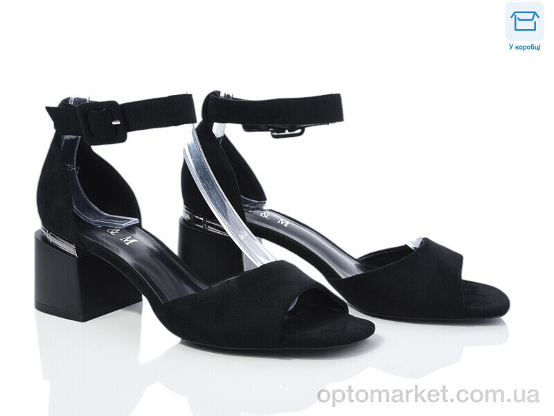 Купить Босоніжки жіночі F119-1 L&M чорний, фото 2