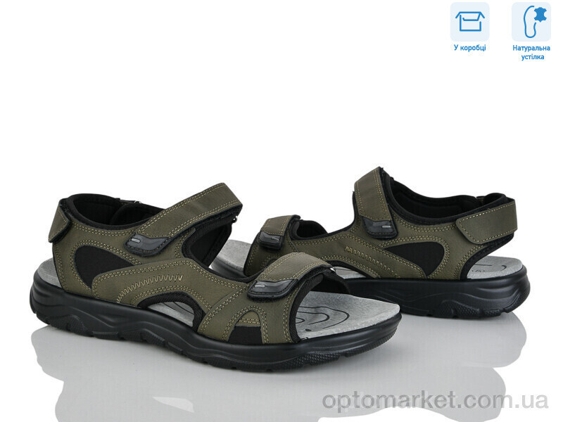 Купить Сандалі чоловічі F15-4 Hongquan зелений, фото 2