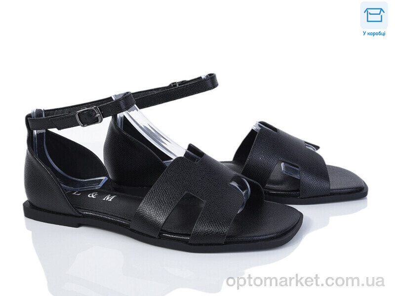 Купить Босоніжки жіночі F171-2 L&M чорний, фото 2