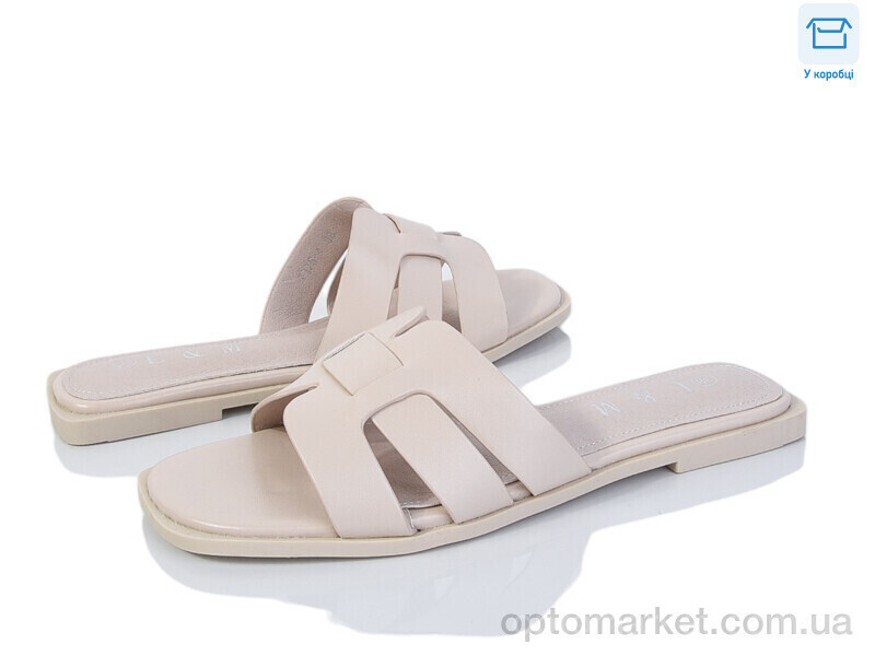 Купить Шльопанці жіночі F175-4 L&M бежевий, фото 2