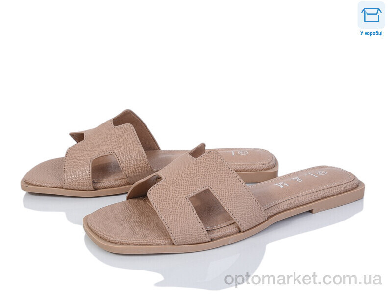 Купить Шльопанці жіночі F180-8 L&M бежевий, фото 2