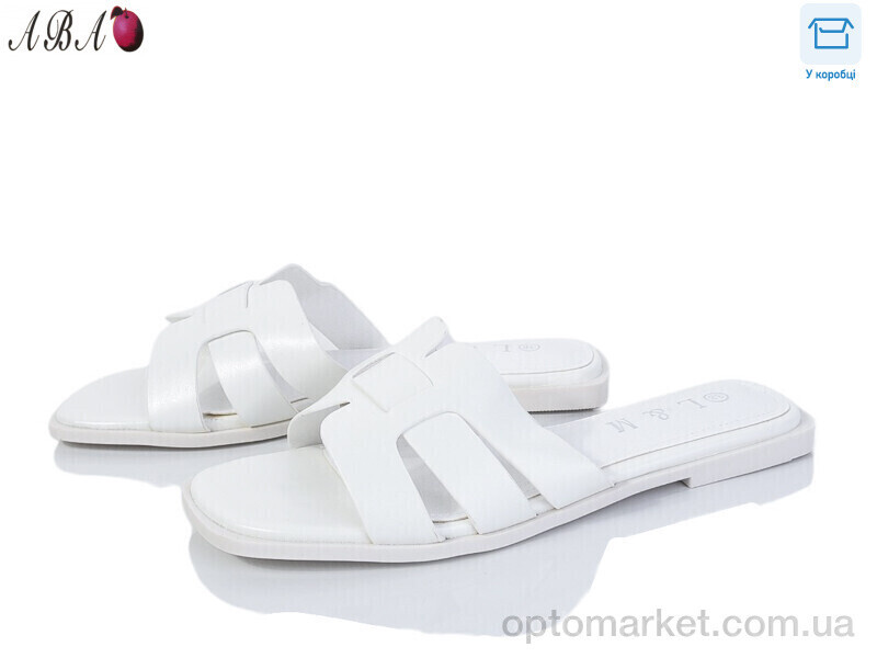 Купить Шльопанці жіночі F1ABA75-3 L&M білий, фото 2