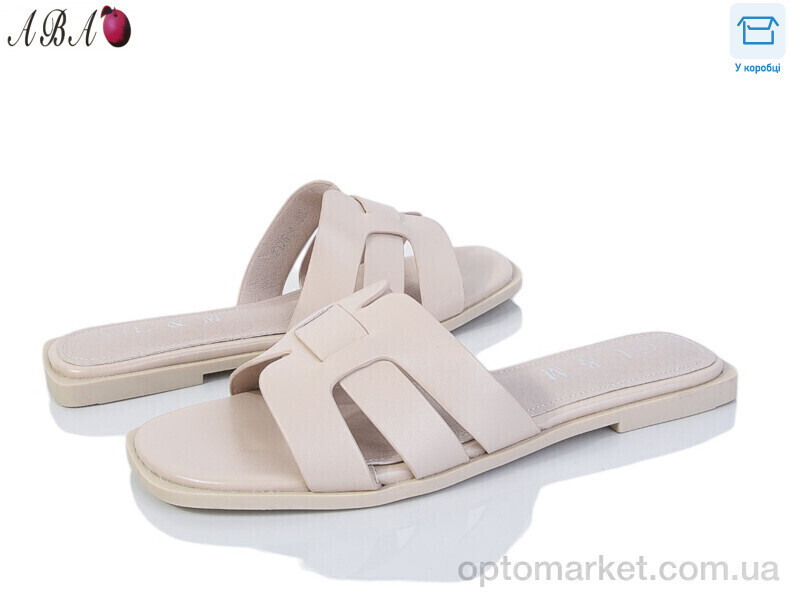 Купить Шльопанці жіночі F1ABA75-4 L&M бежевий, фото 2