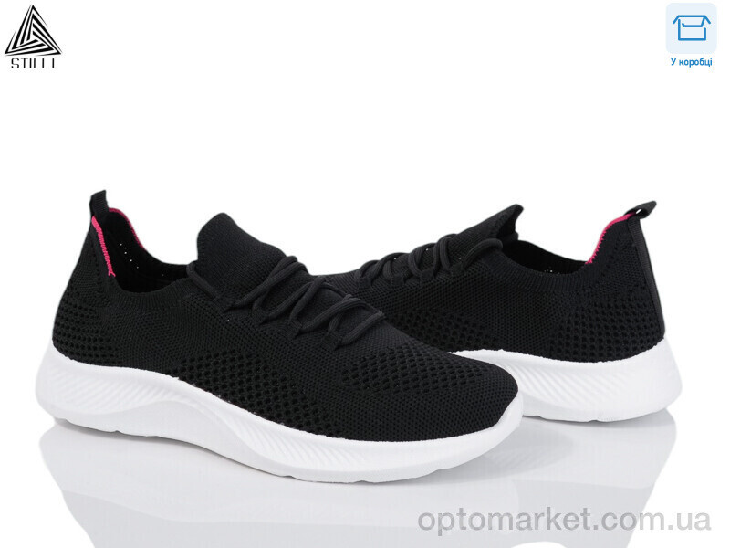 Купить Кросівки жіночі F303-1 Stilli чорний, фото 2