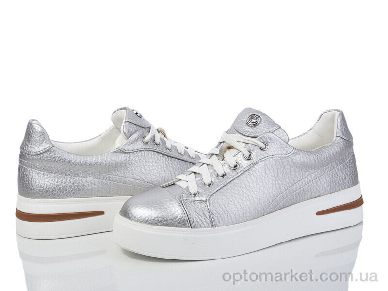 Купить Кросівки жіночі F453-11 Lino Marano срібний, фото 2