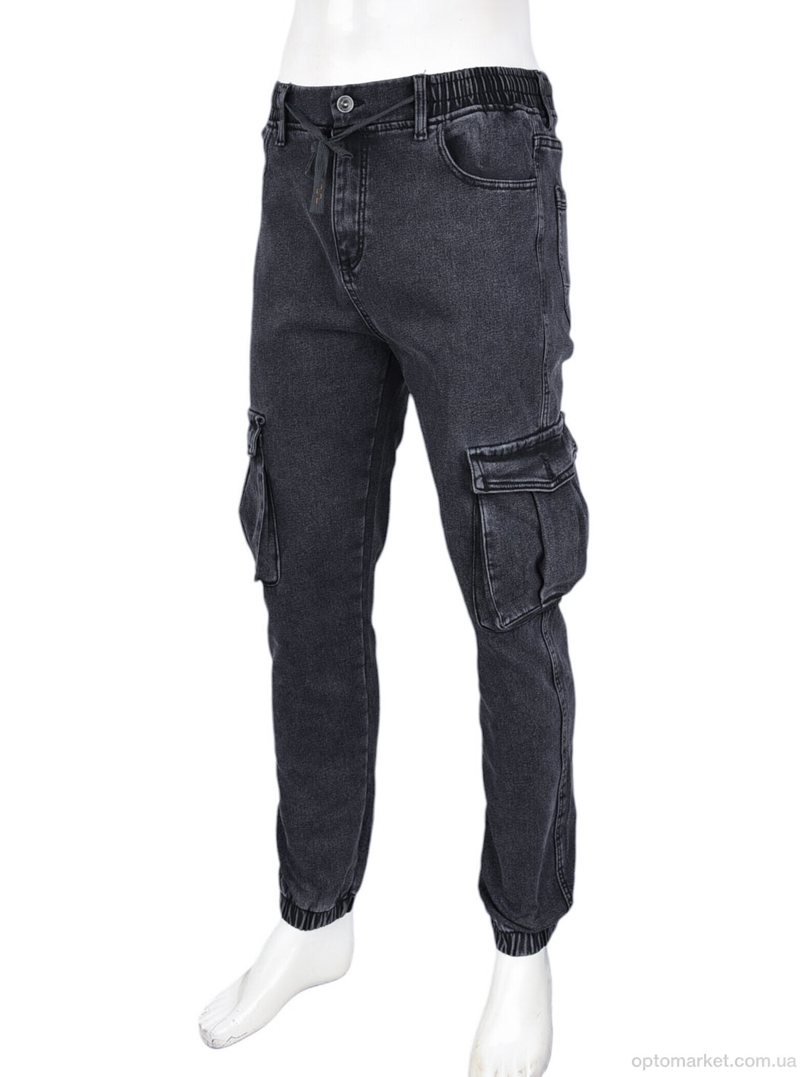 Купить Джинси чоловічі F5303 фліс Baronjns сірий, фото 5