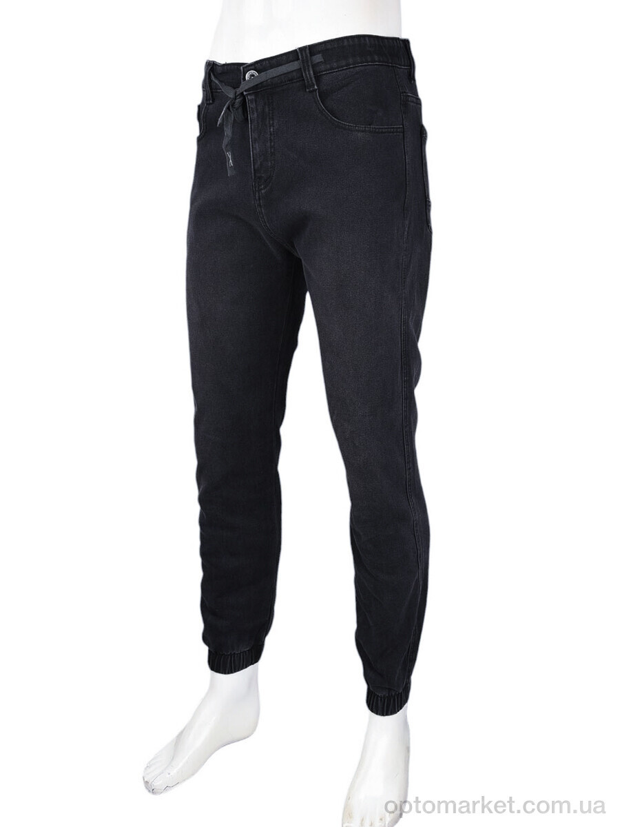 Купить Джинси чоловічі F5910 фліс Baronjns чорний, фото 4