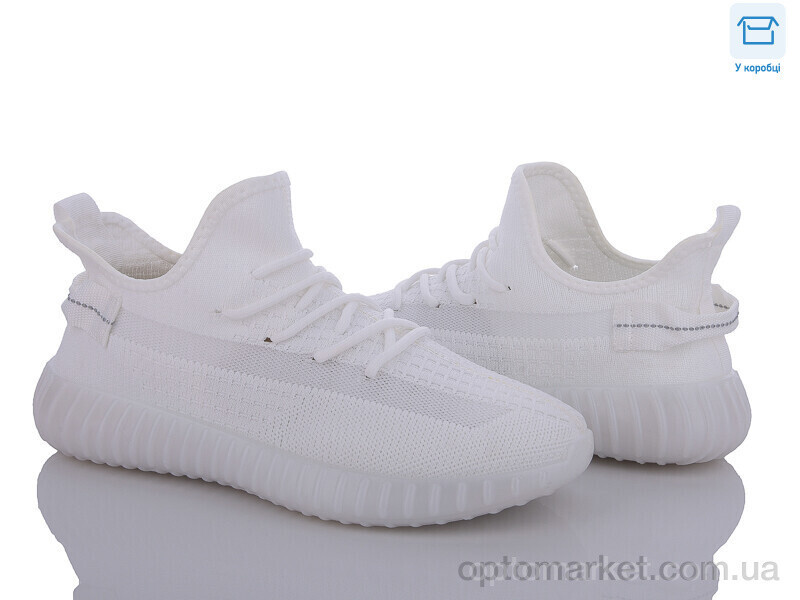 Купить Кросівки чоловічі F802-2 YZY білий, фото 2