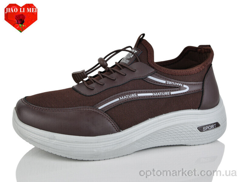 Купить Кросівки чоловічі F83-3 Jiao Li Mei коричневий, фото 2
