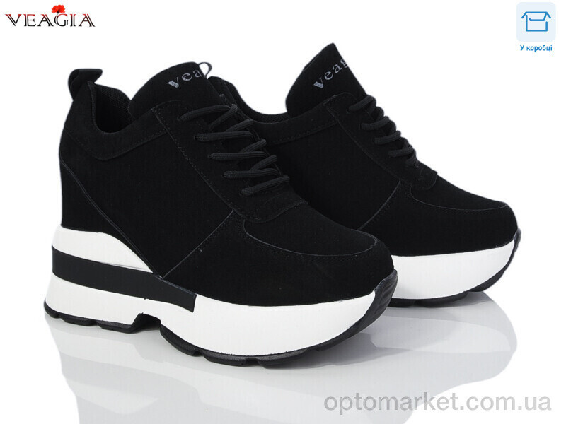 Купить Кросівки жіночі F856-5 Veagia чорний, фото 2