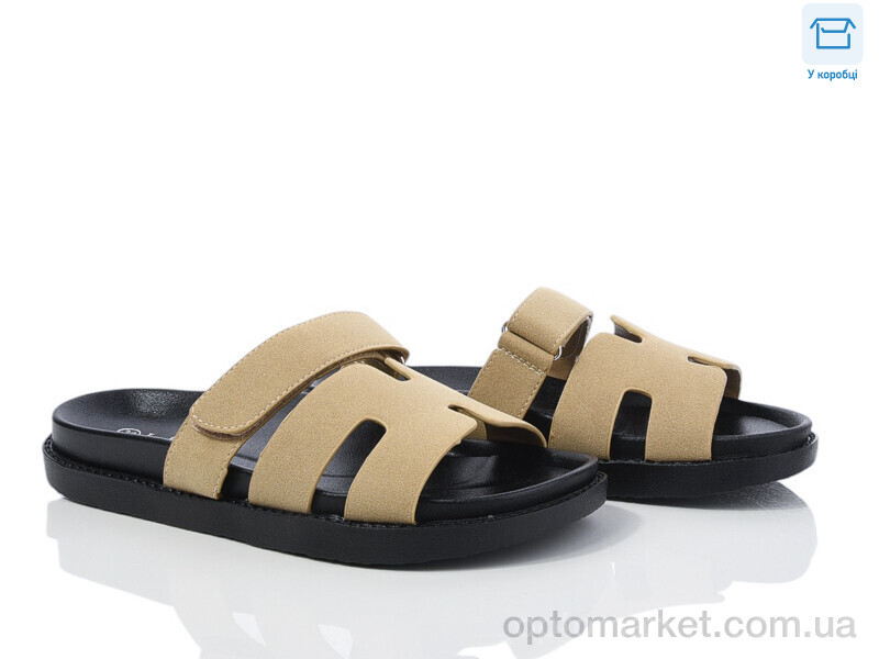 Купить Шльопанці жіночі F902-11 L&M бежевий, фото 2