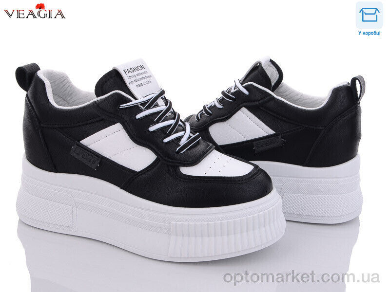 Купить Кросівки жіночі F916-1 Veagia чорний, фото 2