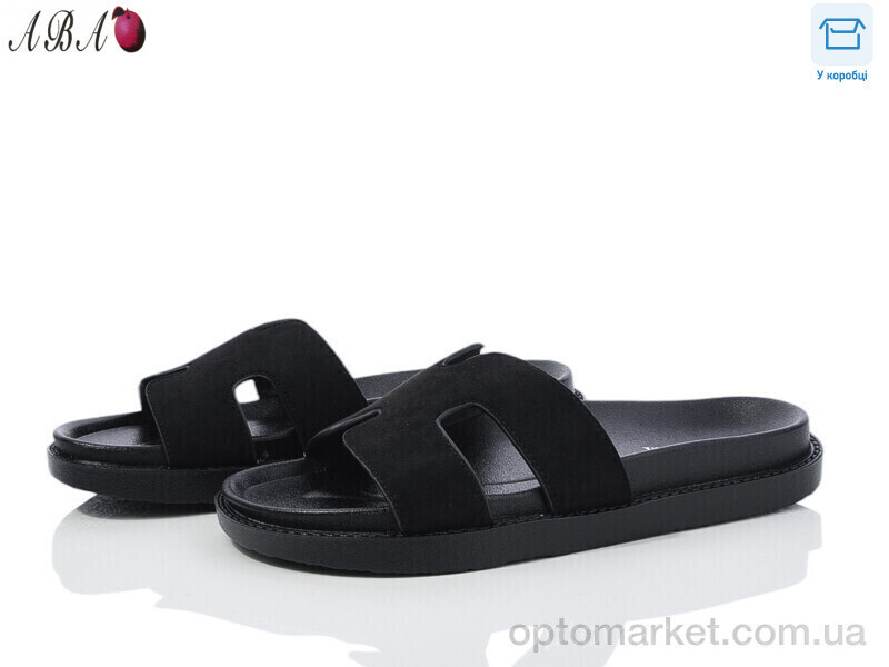 Купить Шльопанці жіночі F9ABA03-1 L&M чорний, фото 2