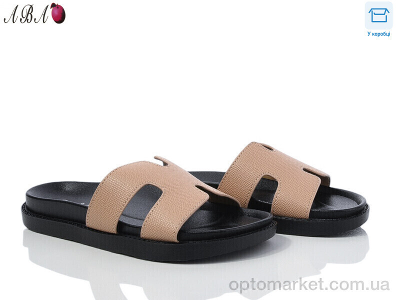 Купить Шльопанці жіночі F9ABA03-8 L&M коричневий, фото 2