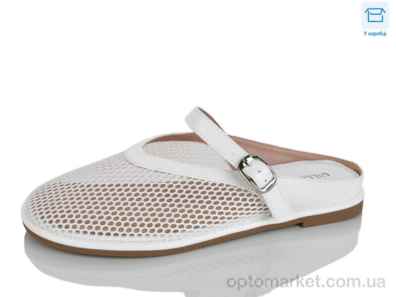 Купить Шльопанці жіночі FESD03-1 Uillirry білий, фото 2