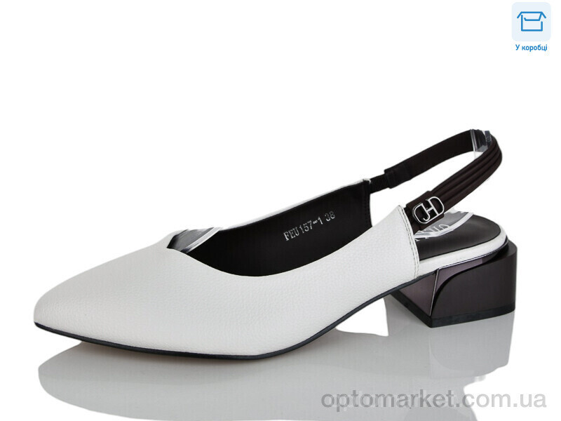 Купить Туфлі жіночі FEU157-1 Uillirry білий, фото 2