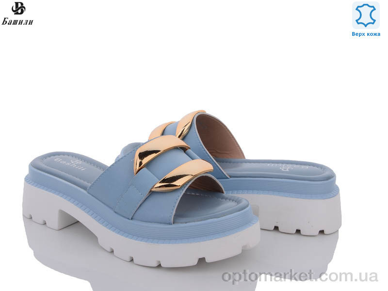 Купить Шлепки женские FFF68-6 Башили голубой, фото 2