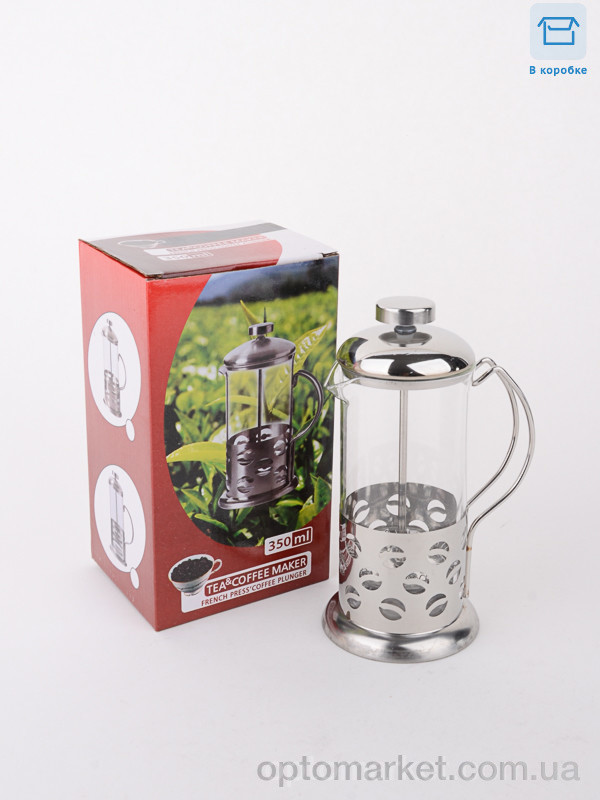 Купить Посуд до чаю та кави Френч-прес 0,35л (M01201) LOOK&BUY срібний, фото 2