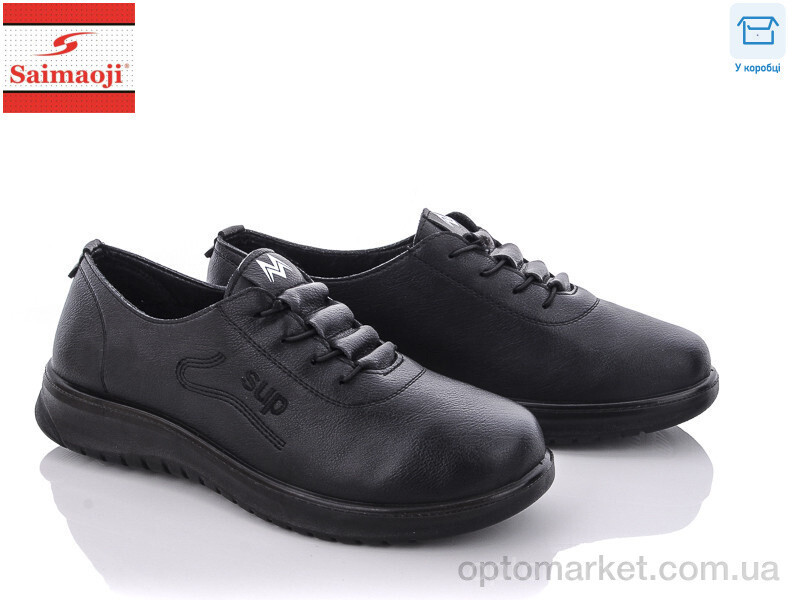 Купить Туфлі жіночі FT02-1 Saimaoji чорний, фото 2