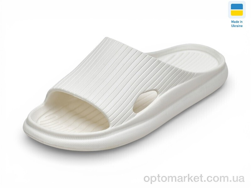 Купить Шльопанці жіночі G101 молочний Realpaks білий, фото 2