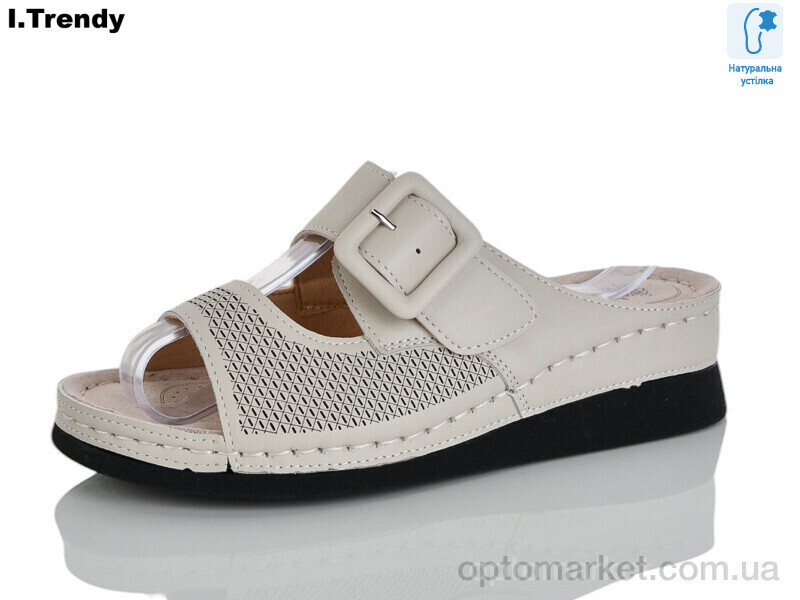 Купить Шльопанці жіночі G106-1 Trendy бежевий, фото 2