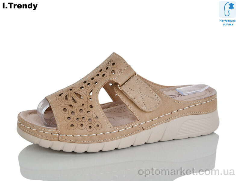 Купить Шльопанці жіночі G121-3 Trendy коричневий, фото 2