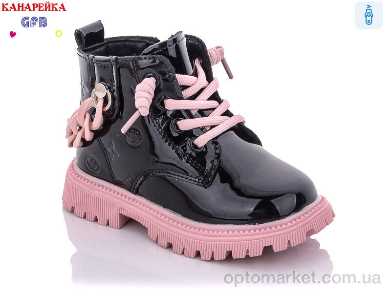 Купить Черевики дитячі G1391-1 Канарейка чорний, фото 4