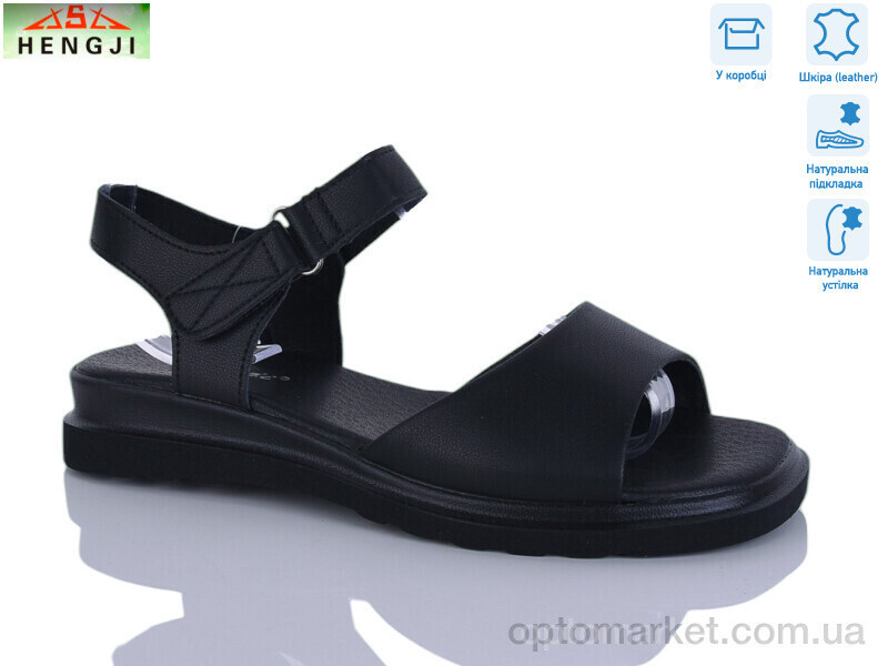 Купить Босоніжки жіночі G162-1 Hengji чорний, фото 2