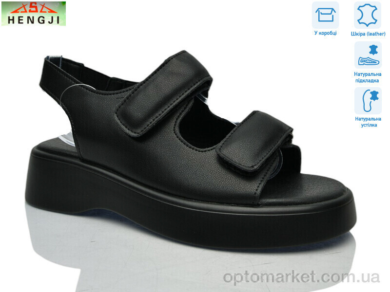 Купить Босоніжки жіночі G185-1 Hengji чорний, фото 2