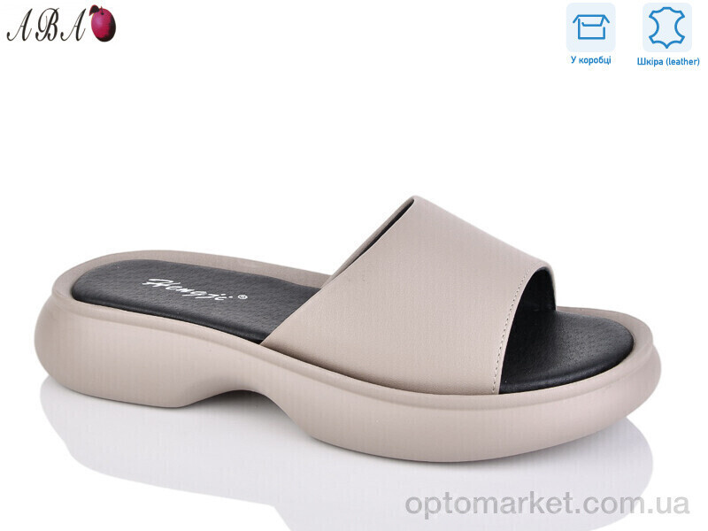 Купить Шльопанці жіночі G1ABA96-2 Hengji коричневий, фото 2