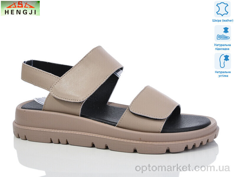 Купить Босоніжки жіночі G37-2 Hengji коричневий, фото 2