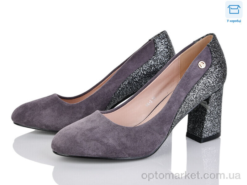 Купить Туфлі жіночі G6-2 Fuguiyun сірий, фото 2