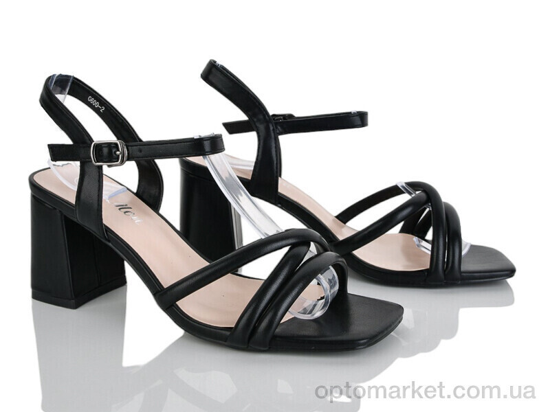 Купить Босоніжки жіночі G600-2 Lemon чорний, фото 2