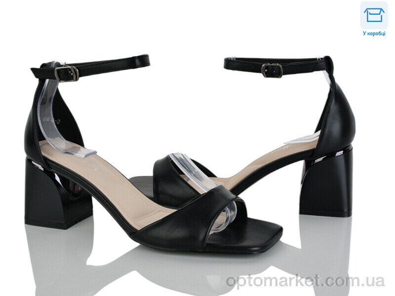 Купить Босоніжки жіночі G614-2 Lemon чорний, фото 2