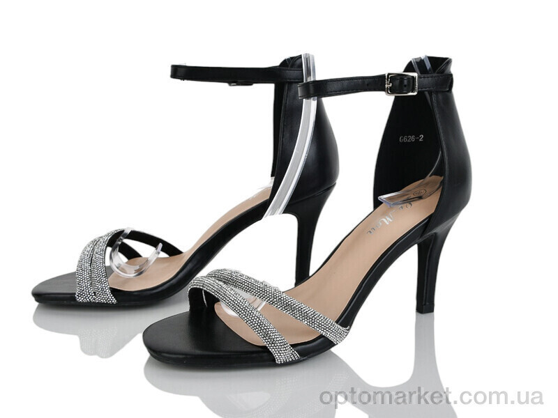 Купить Босоніжки жіночі G626-2 Lemon чорний, фото 2