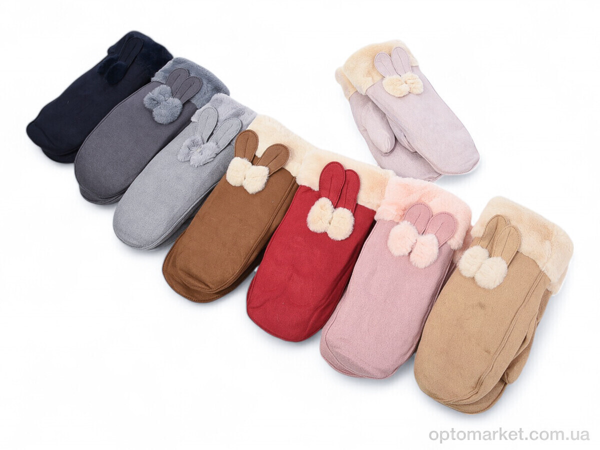 Купить Рукавиці жіночі G7837 mix Корона мікс, фото 3