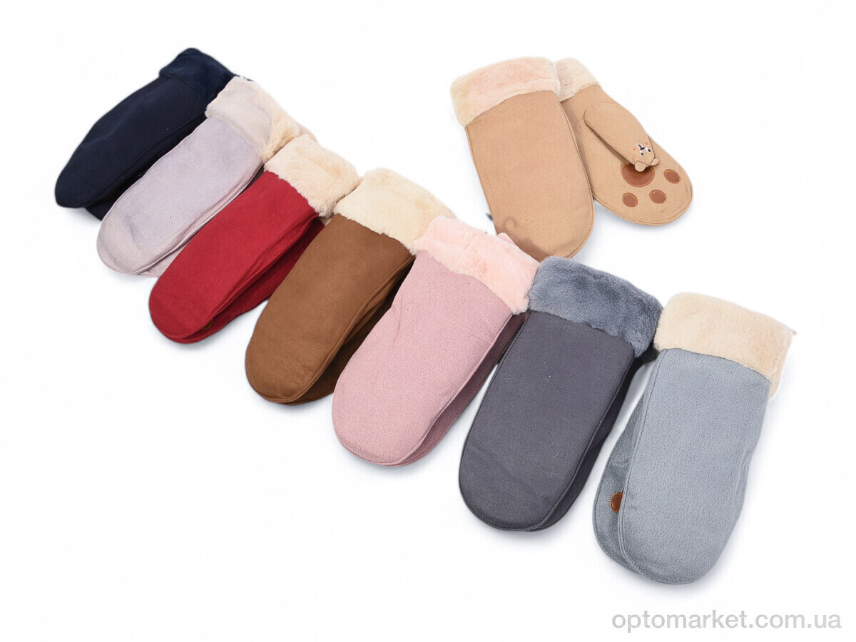 Купить Рукавиці жіночі G7839 mix Корона мікс, фото 3