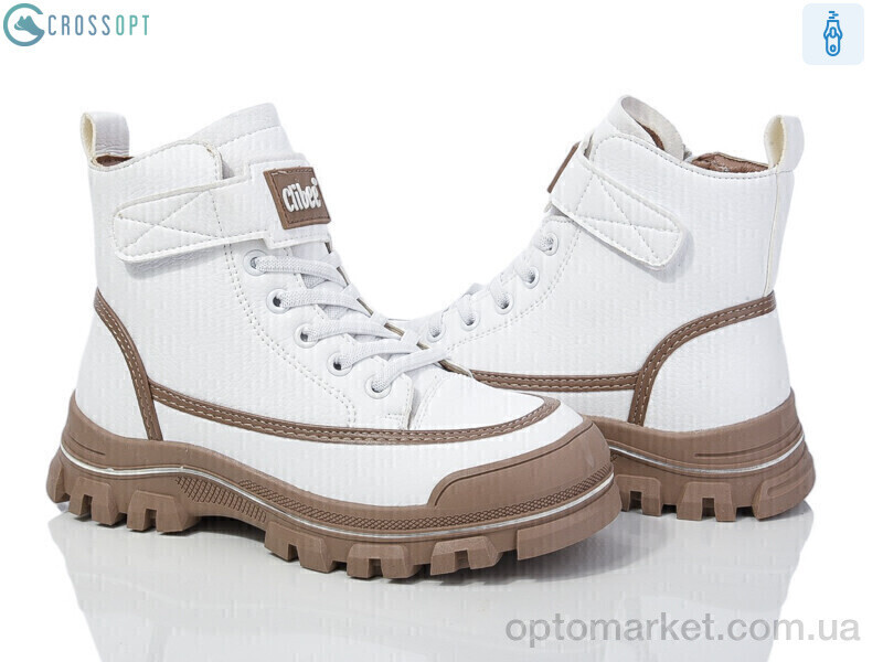 Купить Черевики дитячі GC66 white-hkaki Clibee білий, фото 2