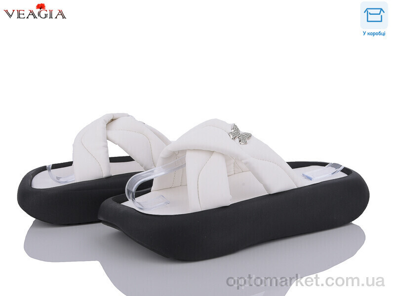Купить Шльопанці жіночі GD02-2 Veagia білий, фото 2