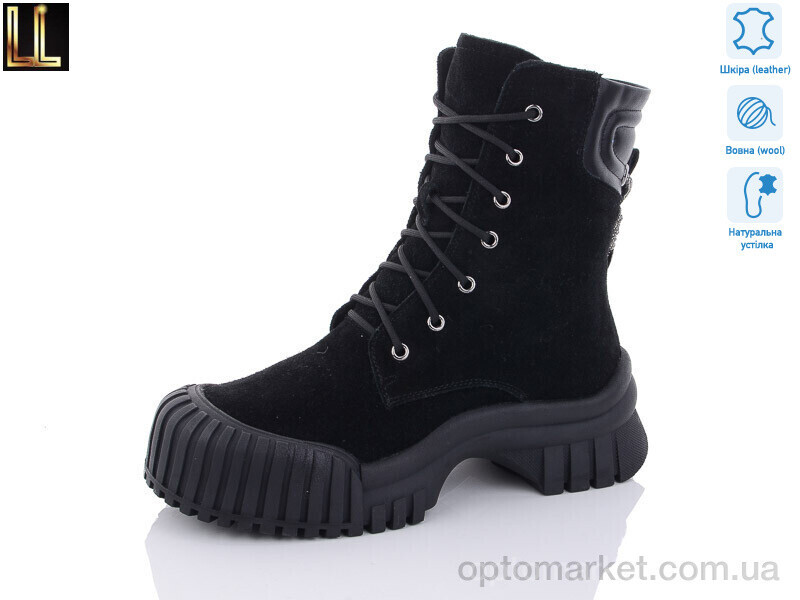 Купить Черевики жіночі Gold89-1 Lilin чорний, фото 3