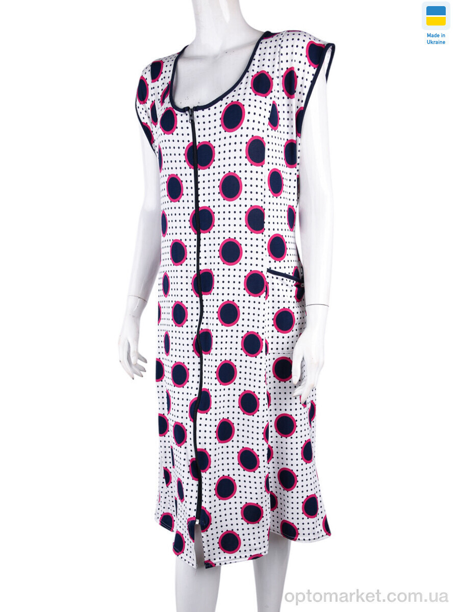 Купить Халат жіночі H001-1 blue Banko білий, фото 4