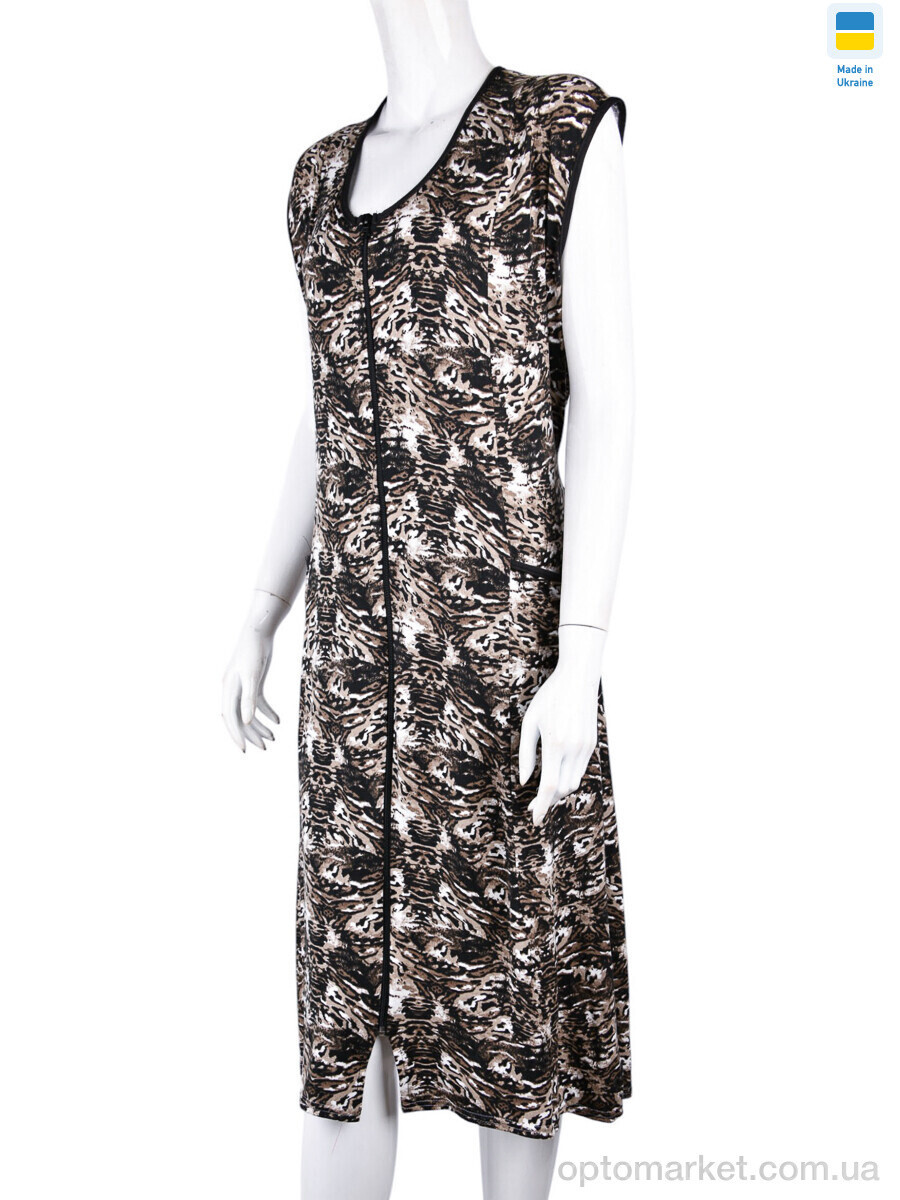 Купить Халат жіночі H001-3 brown Banko коричневий, фото 4