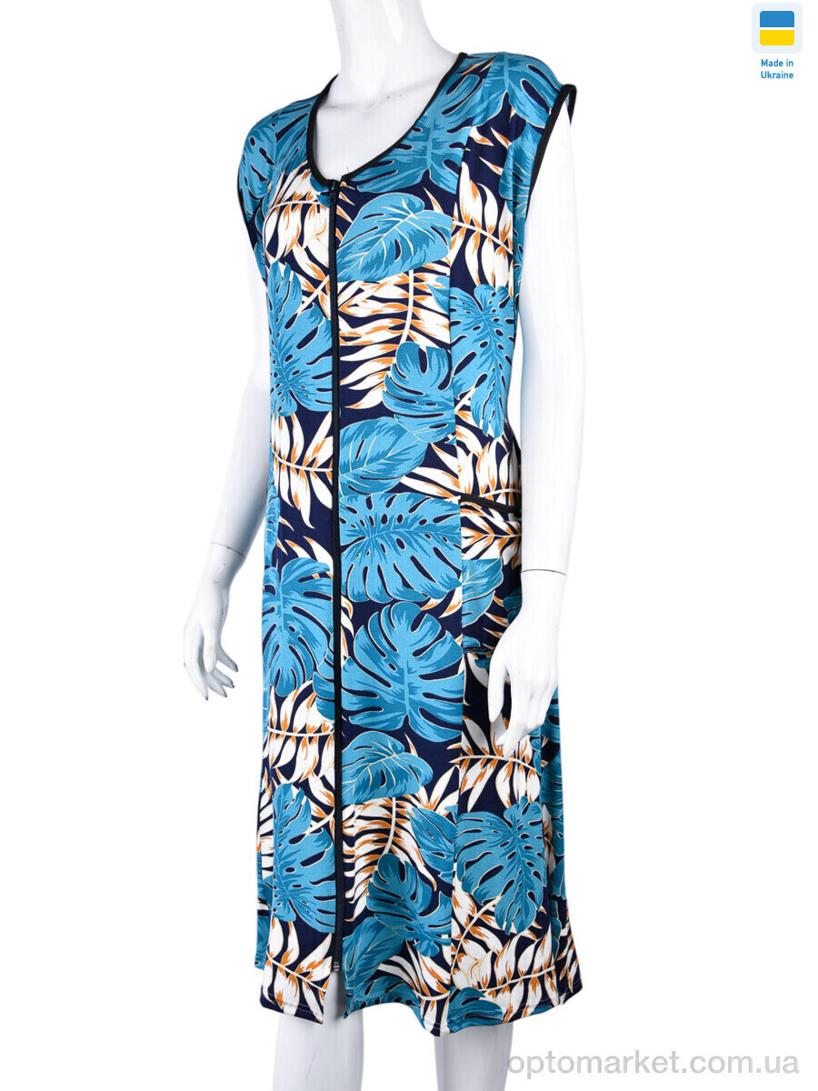 Купить Халат жіночі H001-4 blue Banko синій, фото 4