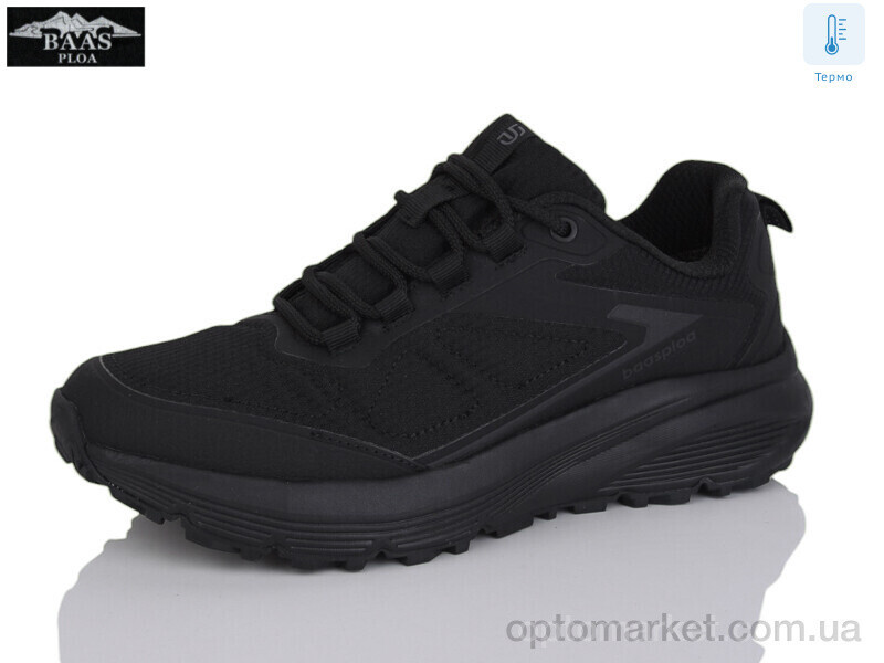 Купить Кросівки жіночі H1098-1 термо Baas чорний, фото 2