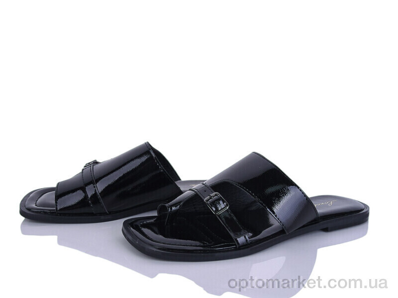 Купить Шльопанці жіночі H119-5 Loretta чорний, фото 2