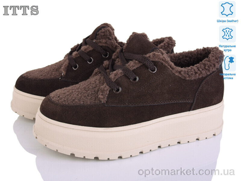 Купить Уги жіночі H2025-41 ITTS коричневий, фото 2