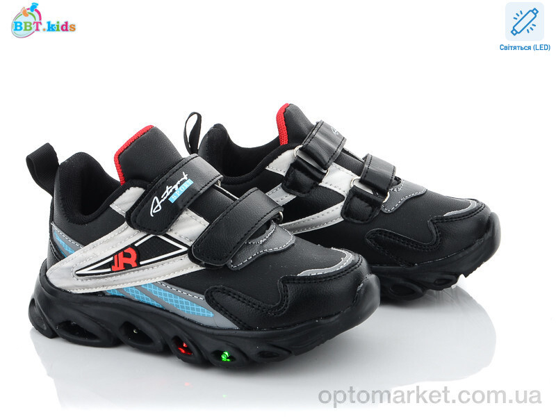 Купить Кросівки дитячі H5774-2 LED bbt.kids чорний, фото 2